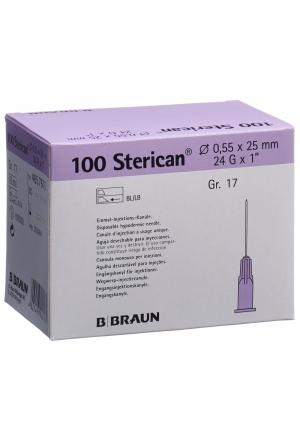 STERICAN Safety G24 0,55x25mm viola 100 pezzi