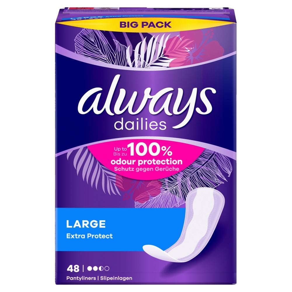 sempre salvaslip Extra Protect Large BigPack 48 pezzi