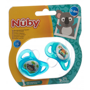 Nuby Nuggi Prisma ortodontico 0-6 mesi 2 pezzi