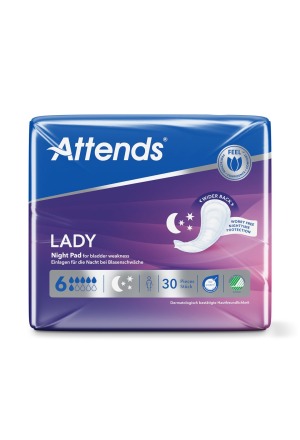 ATTENDERE Lady Night Pad 6 30 pezzi