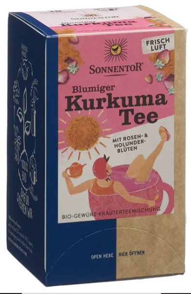 Sonnentor tè fiorito alla curcuma BIO Btl 18 pezzi