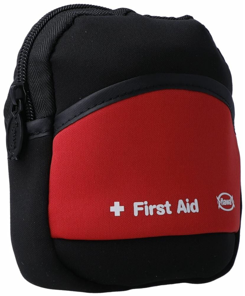 Custodia in neoprene per farmacia FLAWA per il tempo libero nero/rosso
