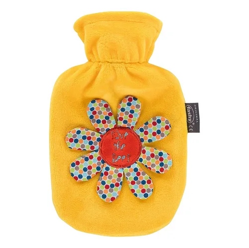 Bottiglia dell'acqua calda per bambini Fashy 0,8 l giallo blu Flau