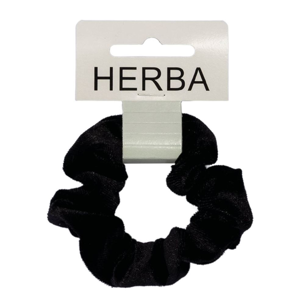 HERBA Scunci 9cm velluto nero