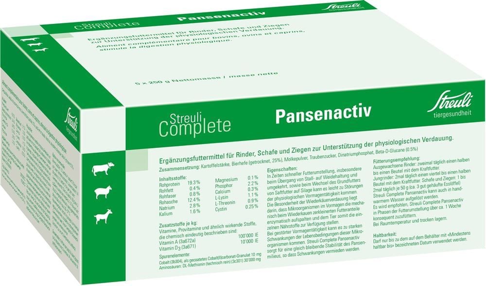 Streuli COMPLETE Pansenactiv Plv 5 Btl 250g