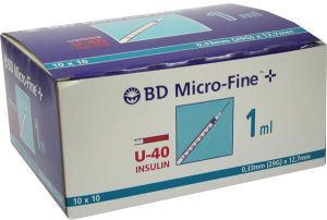 BD Microfine+ U40 siringa per insulina 100 x 1ml