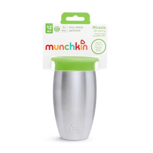 MUNCHKIN Miracle bottiglia in acciaio inox 296ml