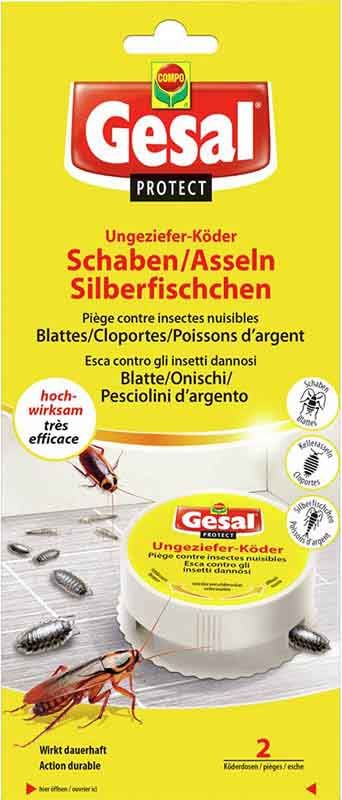 GESAL PROTECT esca per parassiti (scarafaggi, pesciolini e cocciniglie) 2 pezzi