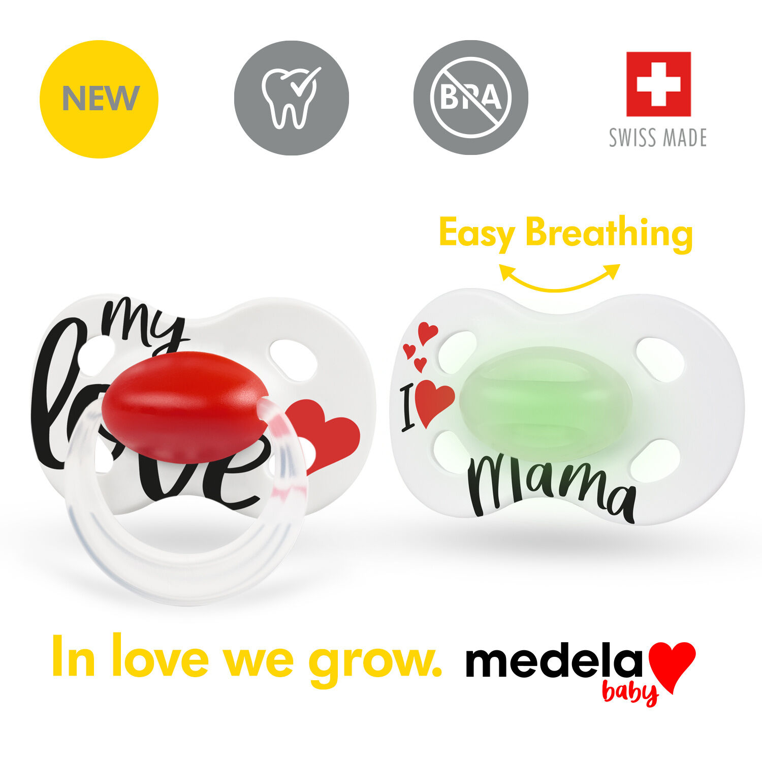 Medela Baby Nuggi Original 18+ Signature Love 2 pezzi