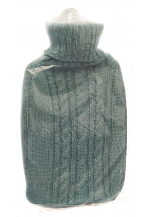 FROSCH borsa dell'acqua calda PVC 1,8l coperchio a maglia blu pastello