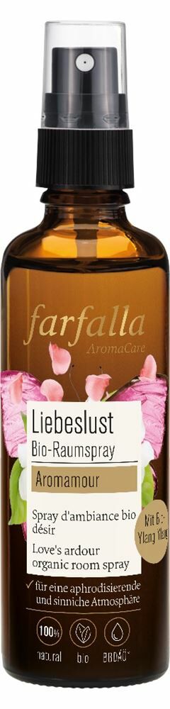 FARFALLA Spray ambiente biologico Aromamour Liebeslust 75ml