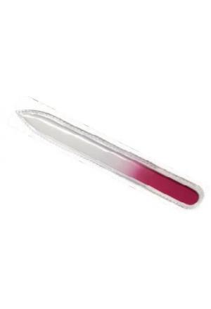 Lima per unghie in vetro Herba in astuccio 14cm rosa