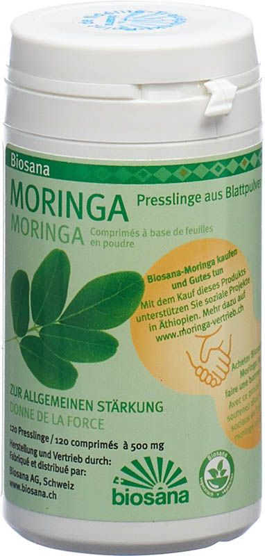 BIOSANA Estratto di foglie di moringa in polvere compresse 120 pezzi