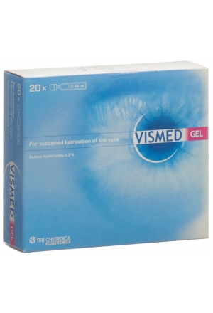 VISMED Gel 3 mg/ml idrogel che bagna l'occhio 20 Monodos 0,45ml