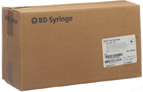 BD PLASTIPAK siringa 3ml 3pz LL centro 200 pezzi