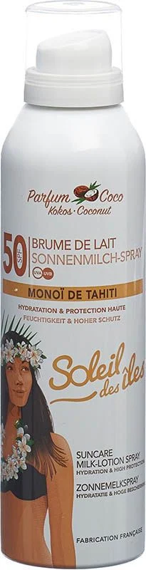 SOLEIL DES ÎLES Latte Spray Mist SPF50 Koko 150ml