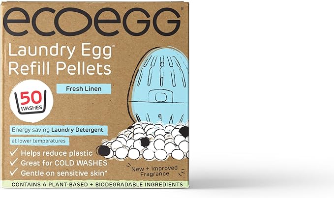 EcoEgg ricarica di pellet per uova lavate Bucato fresco per 50 carichi di bucato
