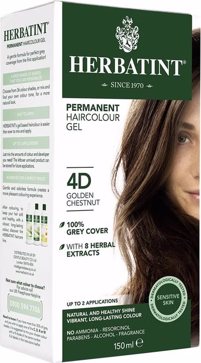 HERBATINT Gel colorante per capelli 4D Oro Castano 170ml
