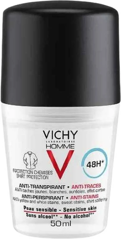 Vichy Homme Deo 48H pelle sensibile roll-on 50ml