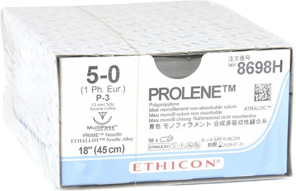 PROLENE 45cm blu 5-0 P-3 36 pezzi