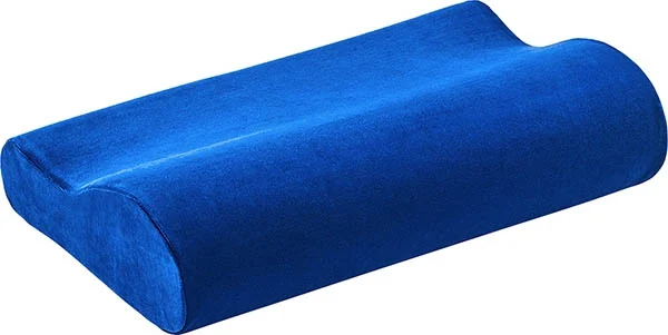 Cuscino per il collo ELSA 50x11cm in cotone blu