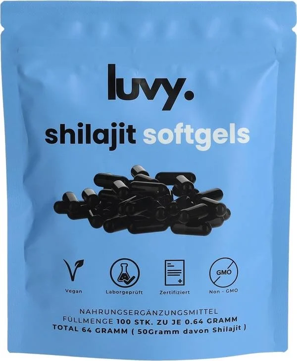 LUVY Shilajit capsule molli Btl 100 pezzi