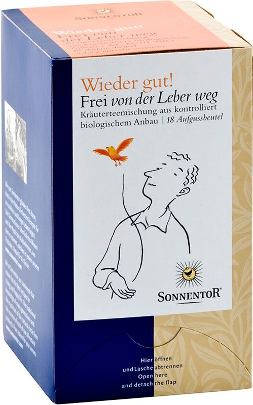 Sonnentor Tè senza fegato BIO Btl 18 pezzi