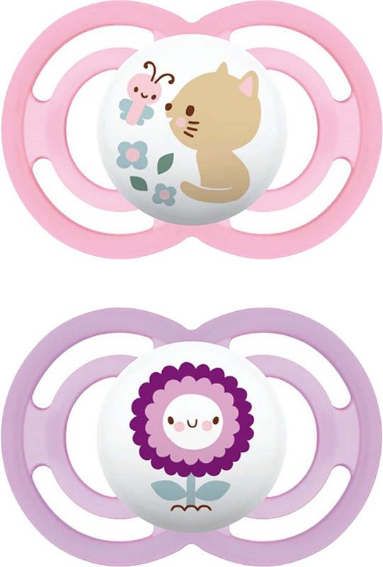MAM Perfect Nuggi silicone 6-16 mesi Bambina 2 pezzi