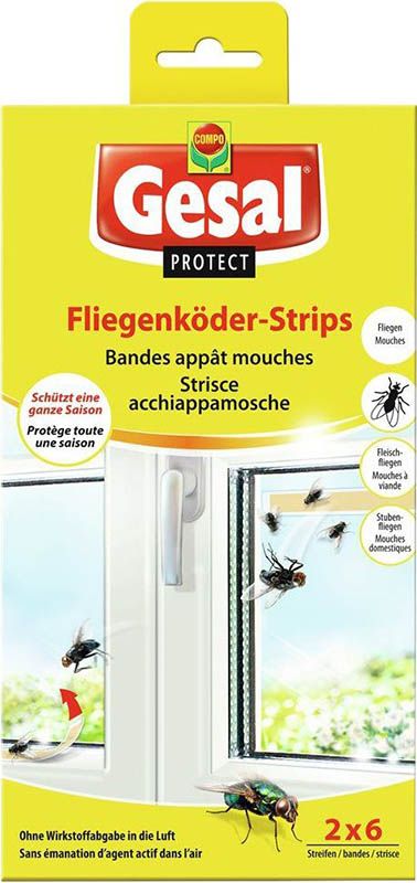 Gesal PROTECT strisce per esche da mosca 2 x 6 pezzi