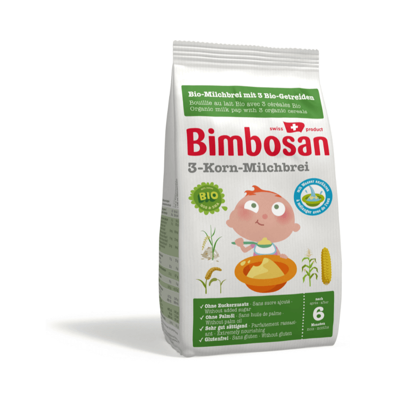 Bimbosan Porridge di latte biologico ai 3 cereali Btl 280g