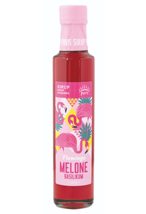 PURIS Sciroppo Flamingo 6 bottiglie di vetro da 25 cl