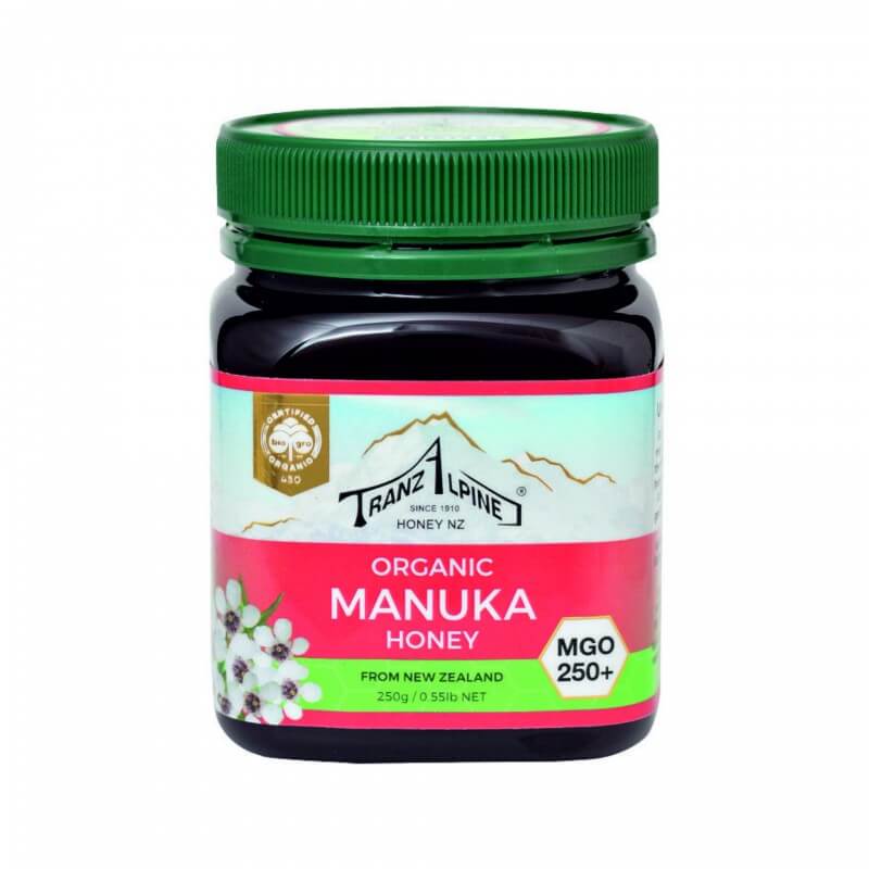 Miele di Manuka TranzAlpine MGO 250+ barattolo biologico 250g