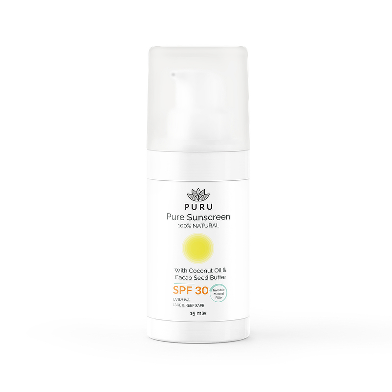 PURU Crema solare pura SPF30 flacone tondo 15ml