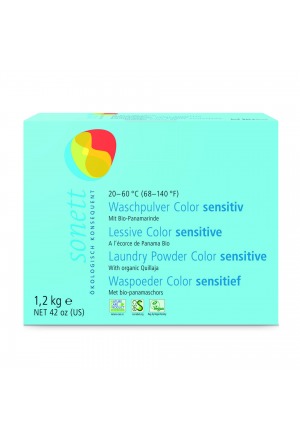 Sonett detersivo in polvere sensibile ai colori 20° 40° 60° 1,2 kg