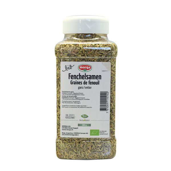 MORGA spezia semi di finocchio interi bio Ds 380g