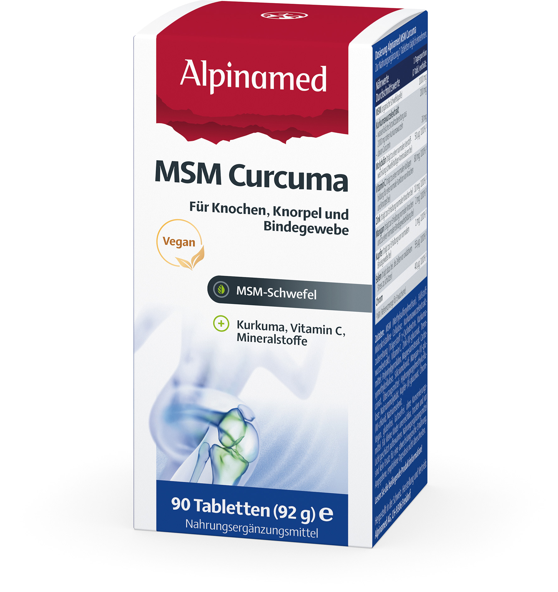 ALPINAMED MSM Curcuma Compresse 90 pezzi