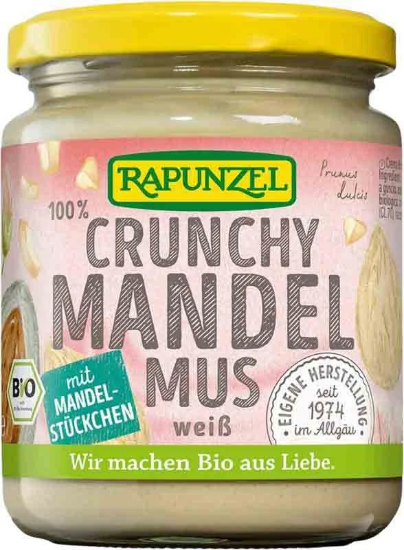 Burro di mandorle croccanti Rapunzel bianco 250 g