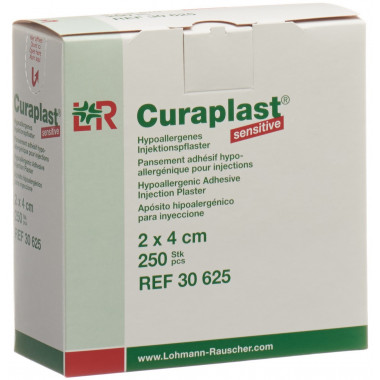 Curaplast Gesso per iniezione sensibile 2cmx4cm 250 pezzi
