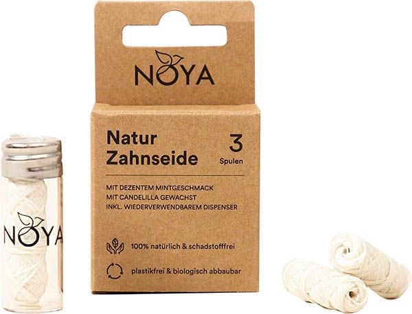 NOYA filo interdentale naturale Menta biologico vegano 3 pezzi
