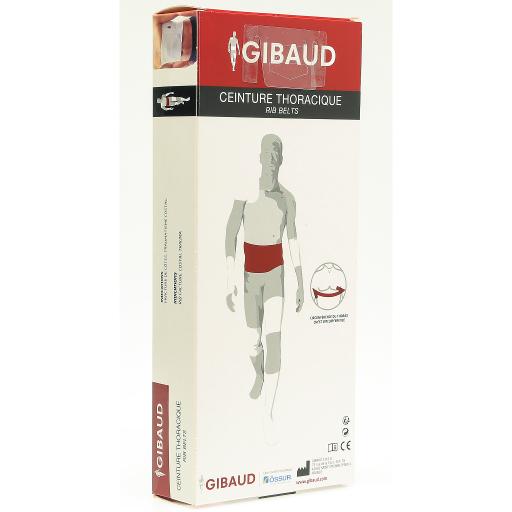 Cintura a coste GIBAUD per uomo taglia 2 100-130cm bianco