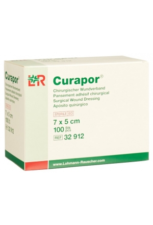 Curapor Medicazione per ferite chirurgiche 7x5cm sterile 100 pezzi