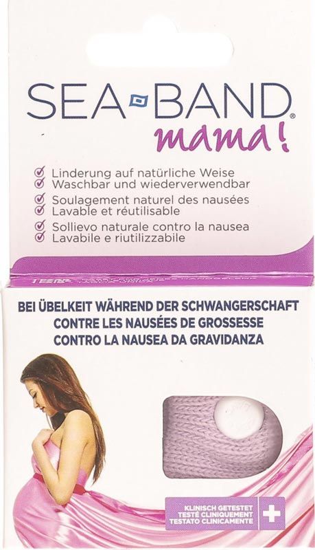 Sea-Band Mama fascia di agopressione rosa per donne in gravidanza 1 paio