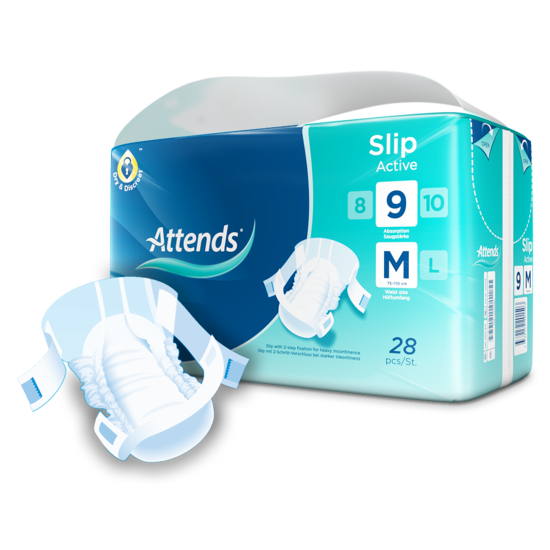 Attends Slip 9 Active M 28 pezzi