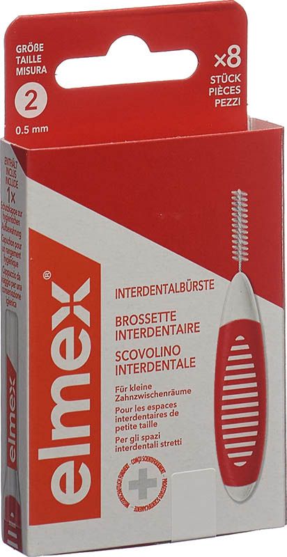 ELMEX scovolini interdentali 0,5 mm rosso 8 pezzi