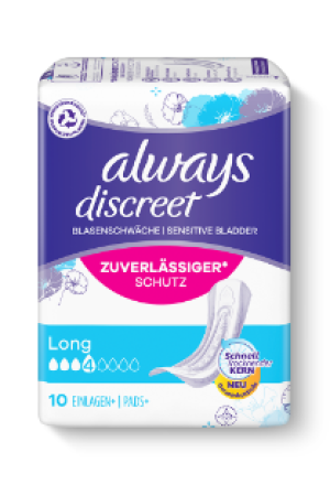 ALWAYS Discreet Incontinence Long (n) 10 pz.