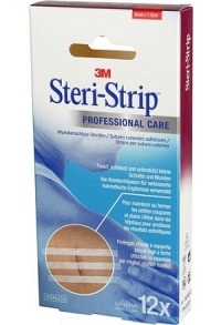 3M Steri Strip 6x75mm bianco rinforzato 12 x 3 pezzi