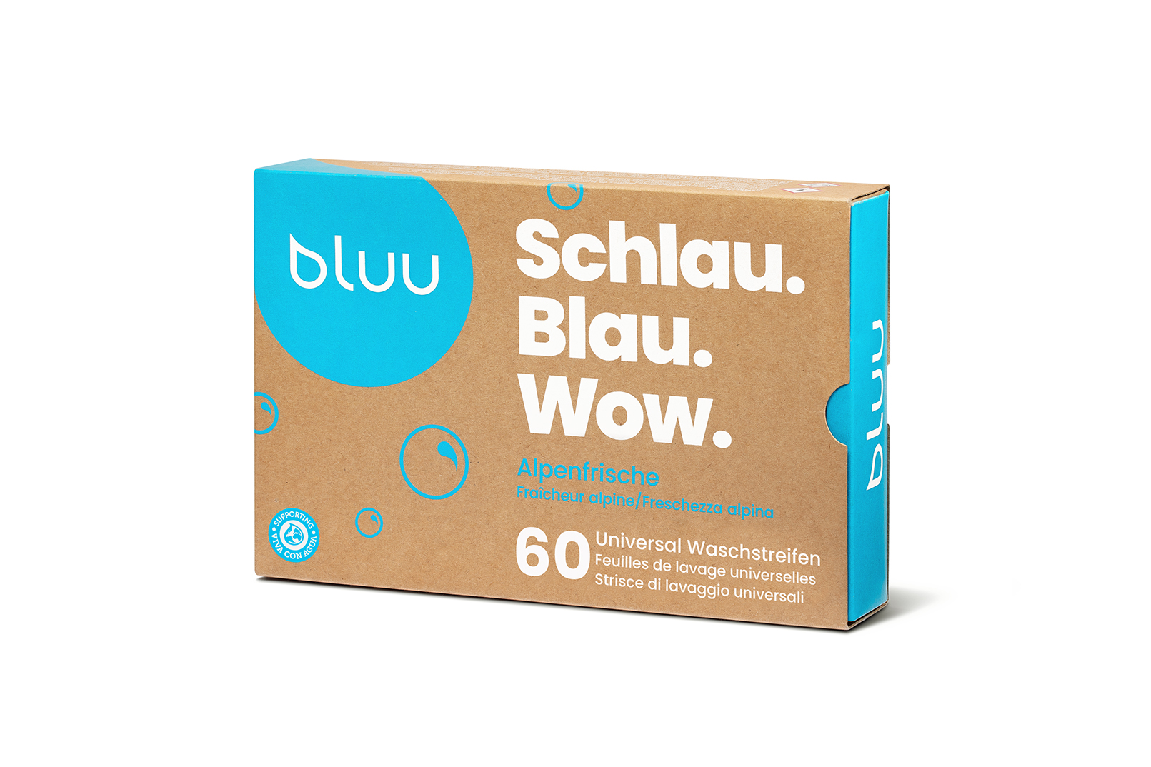 strisce di lavaggio bluu Alpenfrische 60 pezzi