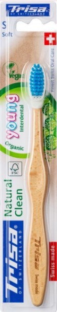 Trisa Spazzolino in legno naturale pulito Young Disp 18 pz.