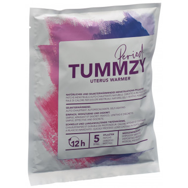 Tummzy cerotti mestruali 10x13cm autoriscaldanti e naturali Btl 5 pezzi