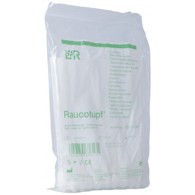 Raucotupf cotton fioc 15cm testa di cotone grande Btl 50 pezzi